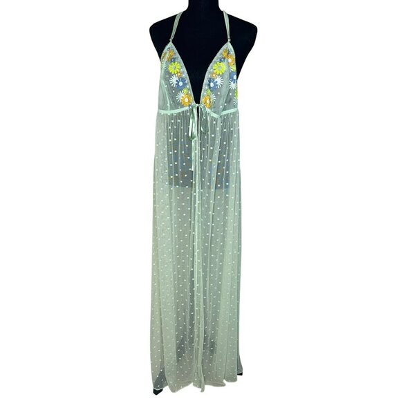 Savage X Fenty Free Spirit Floral Embroidered Night Slip Women's 2X Plus - Picture 2 of 13